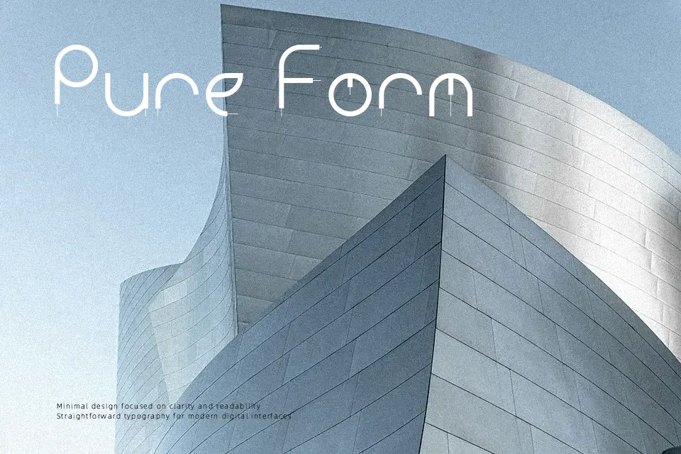 Kurba Font Geometric Font Preview for Social Media