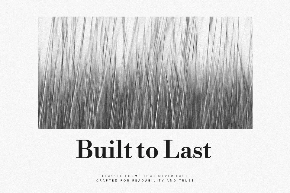 Libre Bodoni Font Serif Font Preview for Packaging