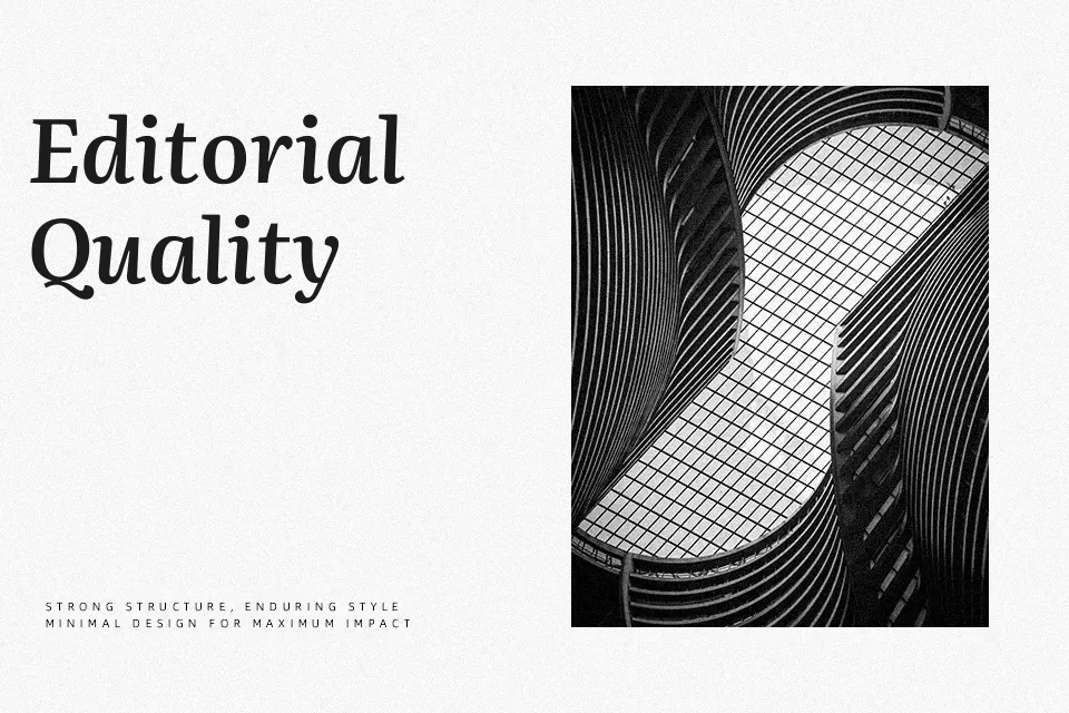 Literata Font Font Preview for Elegant Poster