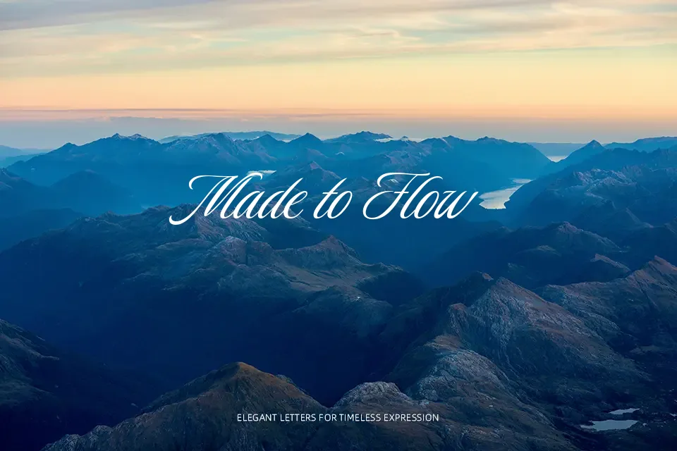 Luxurious Script Font Font Preview for Luxury Invitation