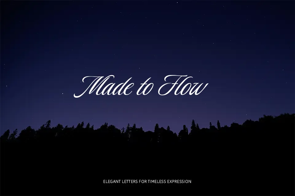 Luxurious Script Font Font Preview for Timeless Invitation