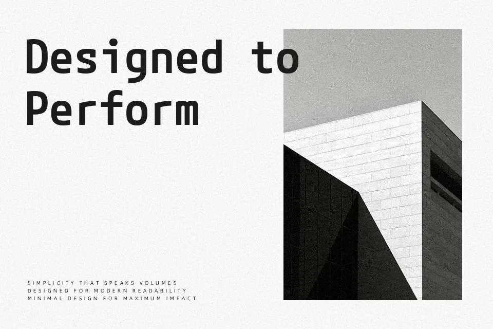 M PLUS Code Latin Font Font Preview for Tech Website