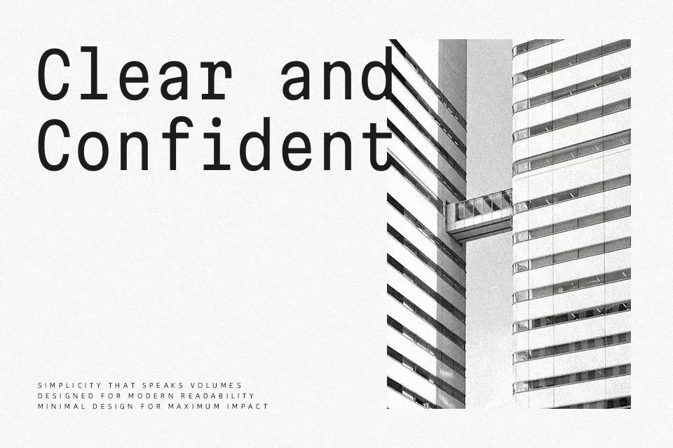 Martian Mono Font Font Preview for Modern Mood