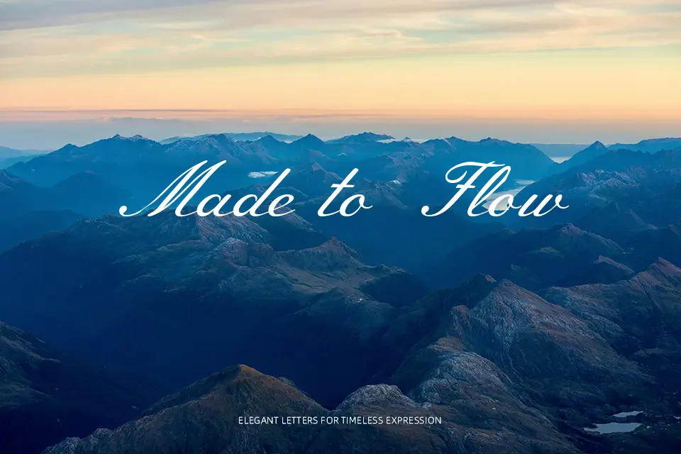 Meie Script Font Font Preview for Classic Invitation
