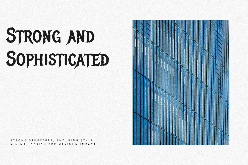 Metal Mania Font Display Font Preview for Branding