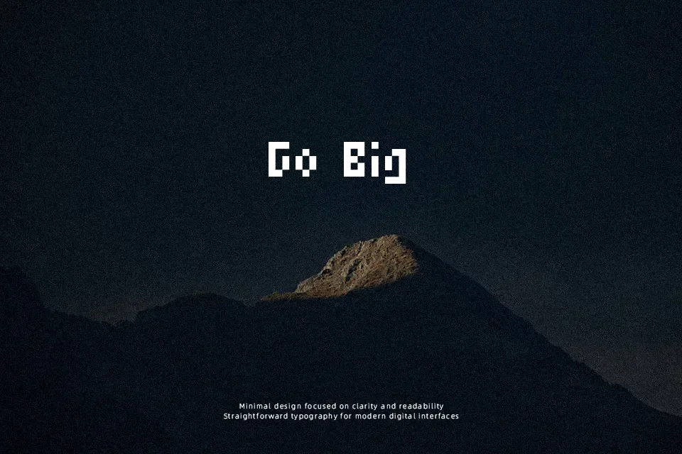 Micro 5 Font Monospace Font Preview for Headline