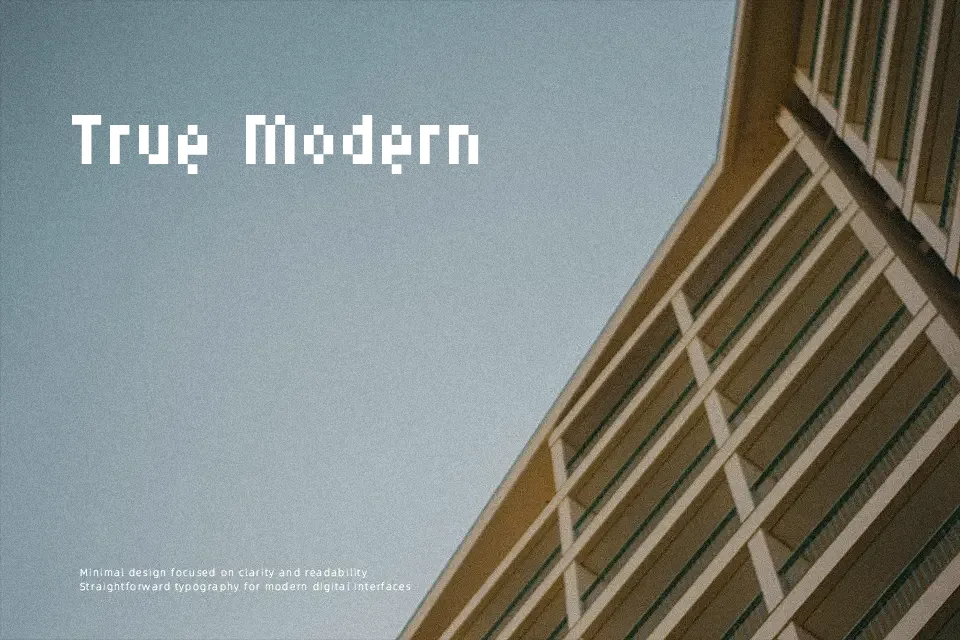 Micro 5 Font Monospace Font Preview for Website
