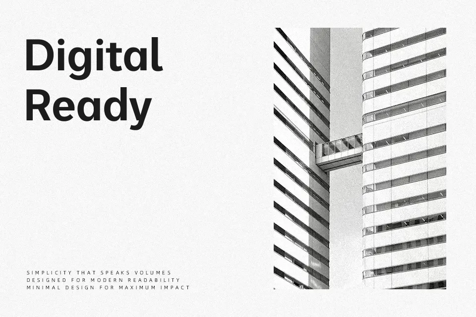 Moderustic Font Sans Serif Font Preview for UI Design