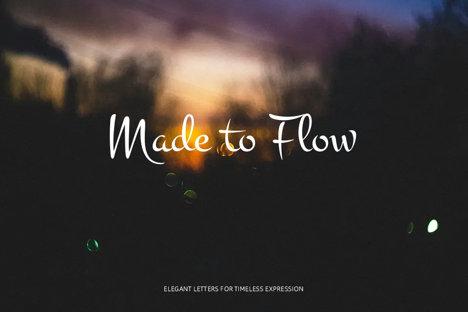 Montez Font Font Preview for Warm Mood