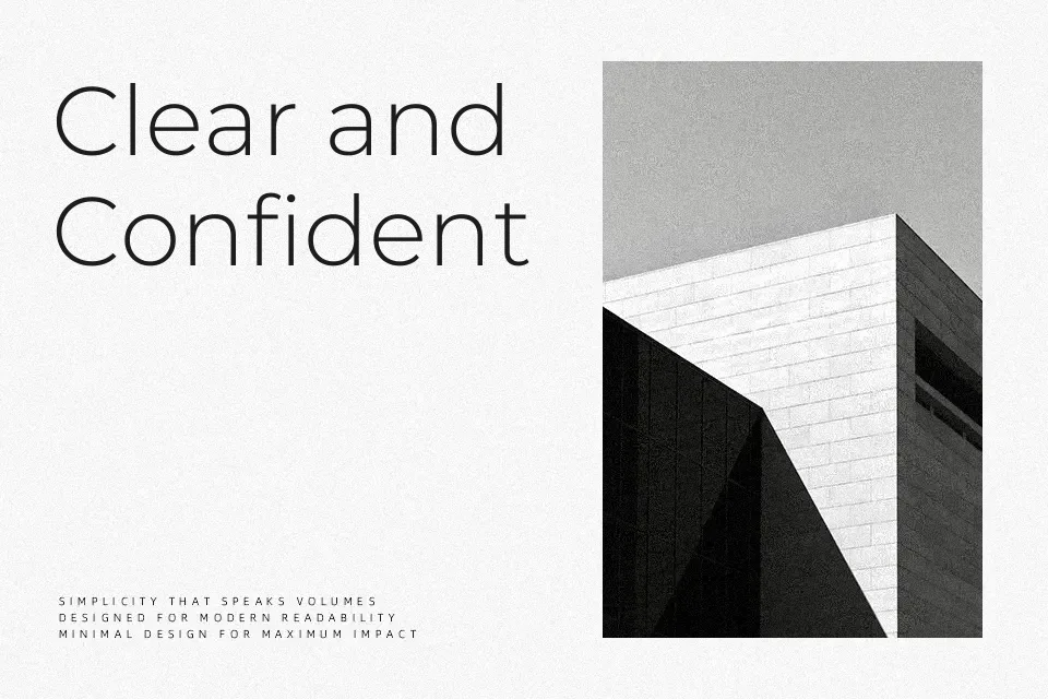 Montserrat Font Geometric Font Preview for Branding