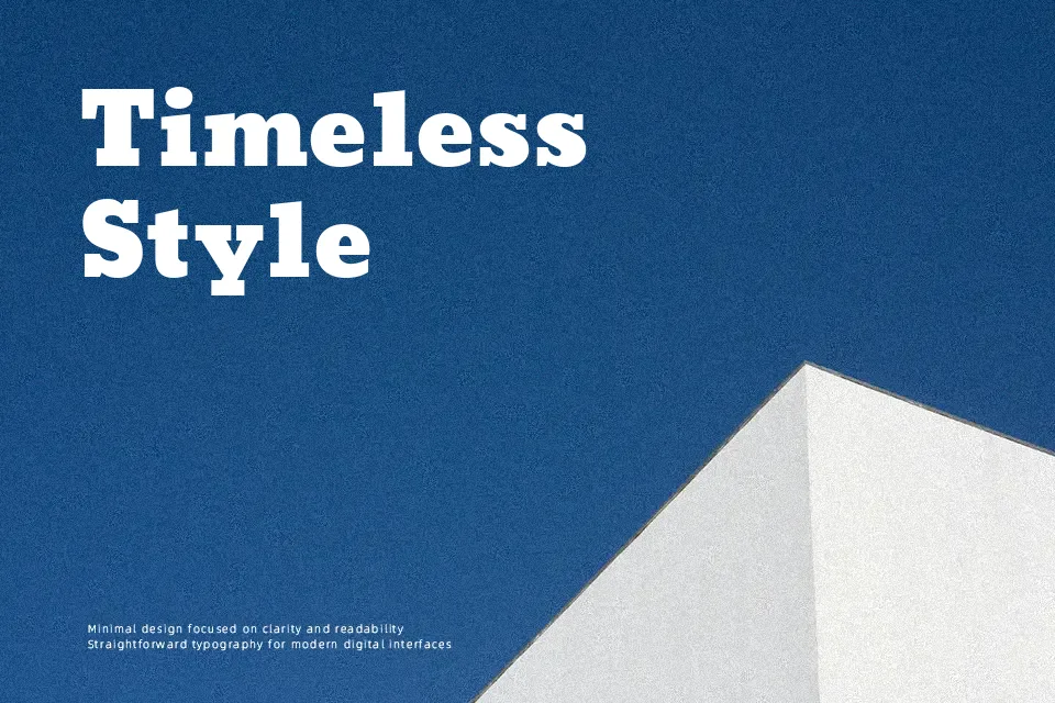 Moul Font Slab Serif Font Preview for Advertising