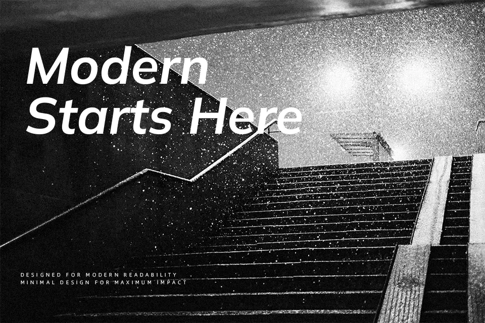 Mulish Font Font Preview for Modern Mood