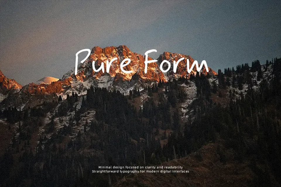 Mynerve Font Font Preview for Light Branding