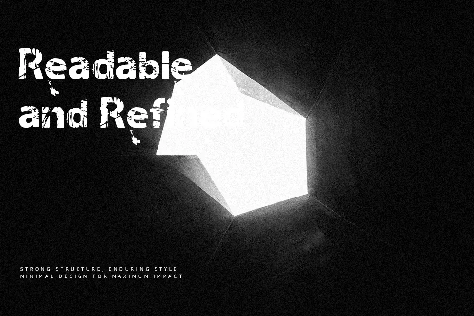 Neo Trash Font Font Preview for Rough Mood