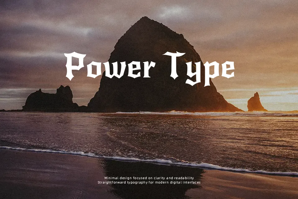 New Rocker Font Font Preview for Dark Mood