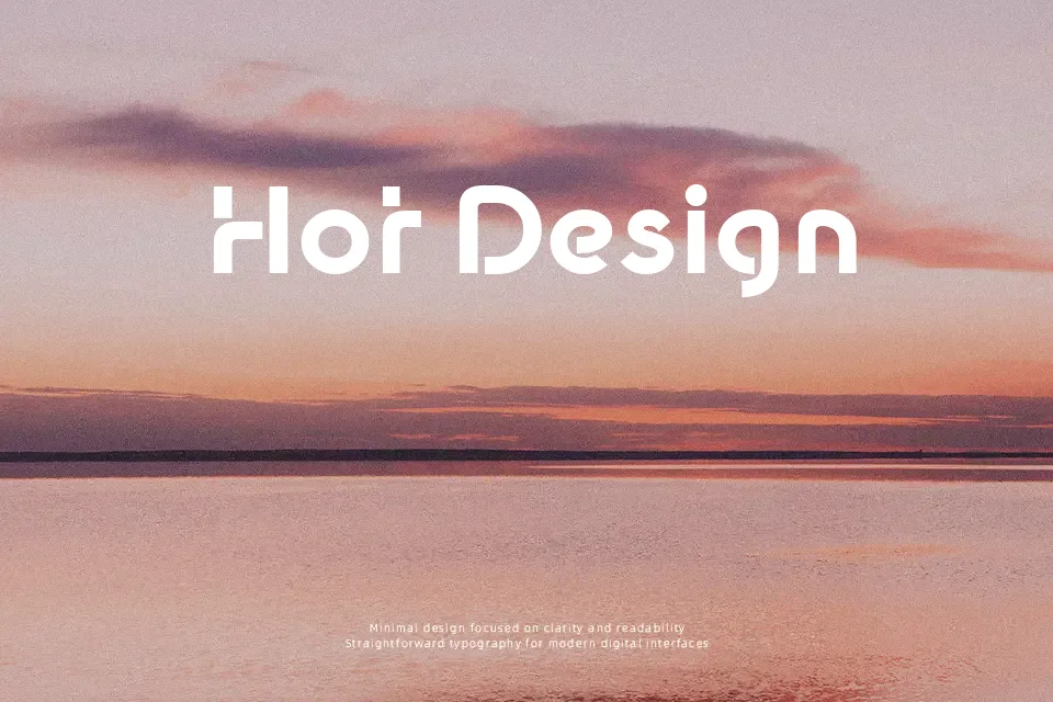 New Shape Font Font Preview for Creative Poster