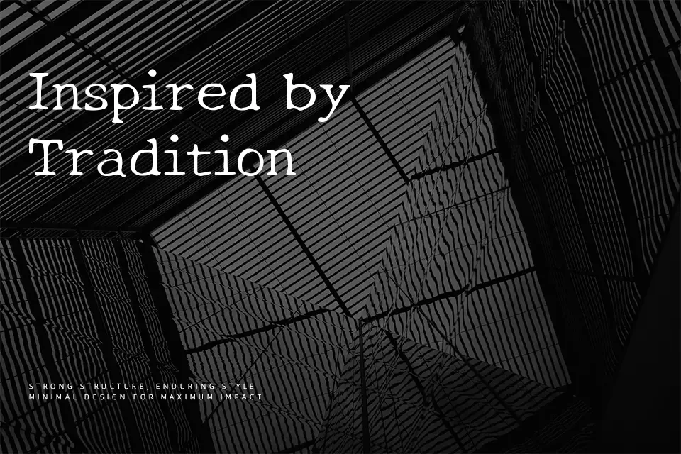New Tegomin Font Font Preview for Vintage Branding