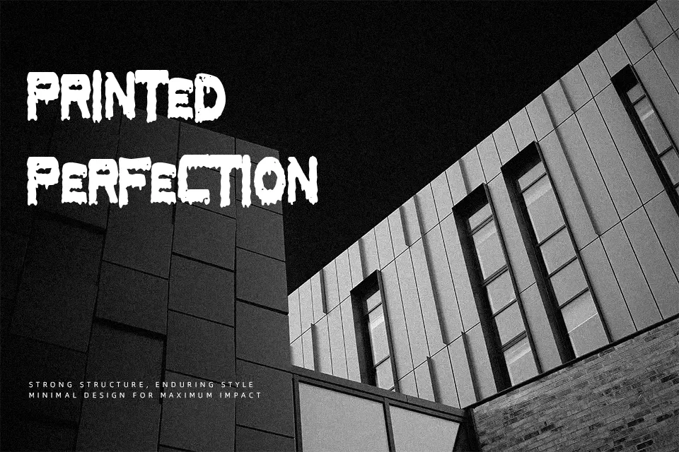 New Terror Font Font Preview for Horror Headline
