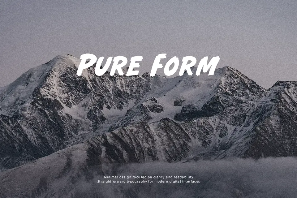 Night Shift Font Brush Font Preview for Branding