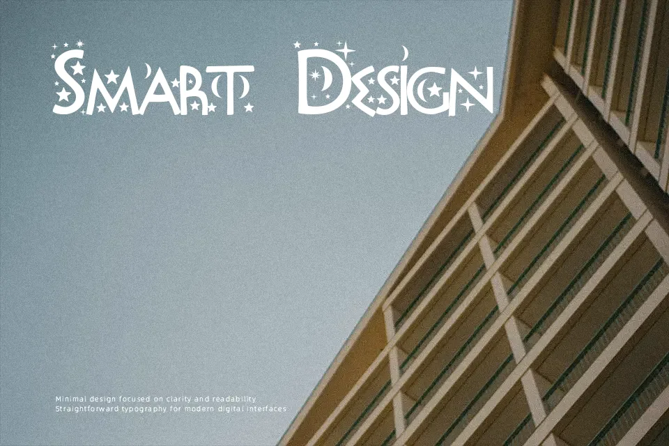 Night Sky Font Display Font Preview