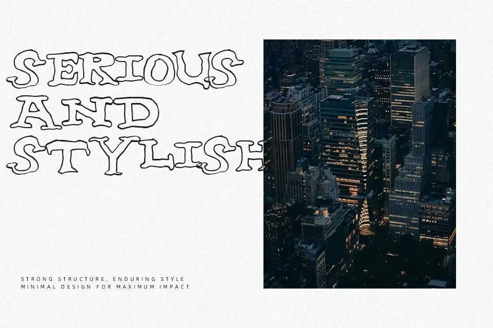 Nighthour Font Decorative Font Preview