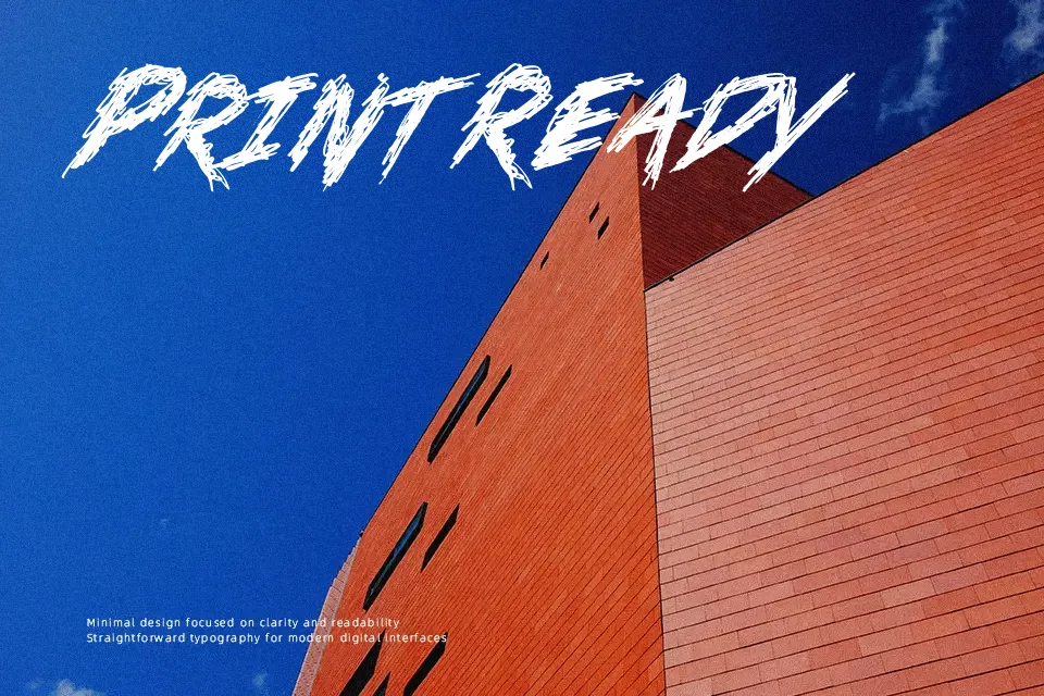 No Mercy Font Display Font Preview for Poster