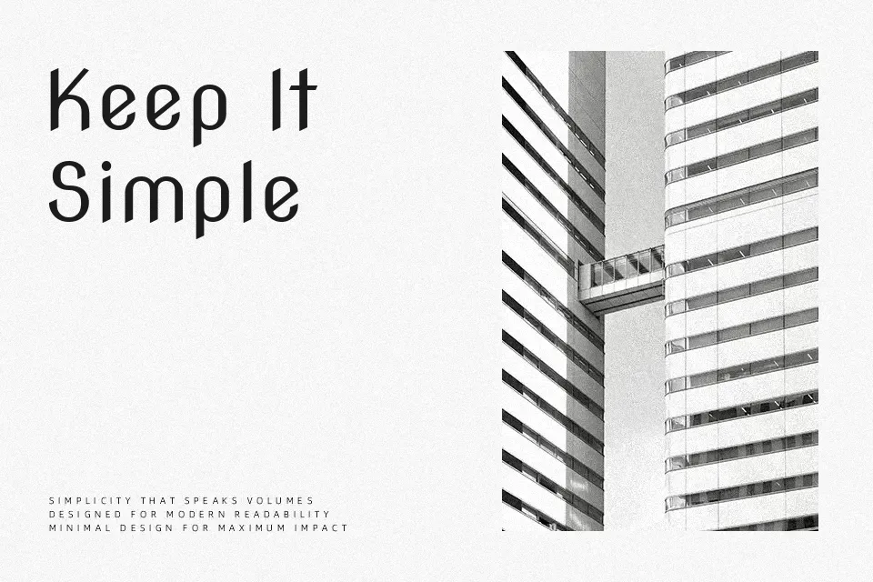 Nova Slim Font Font Preview for Minimal Poster