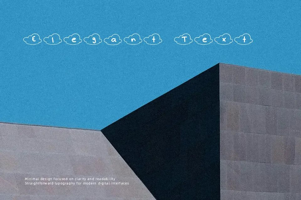 Nubes Font Display Font Preview for Kids