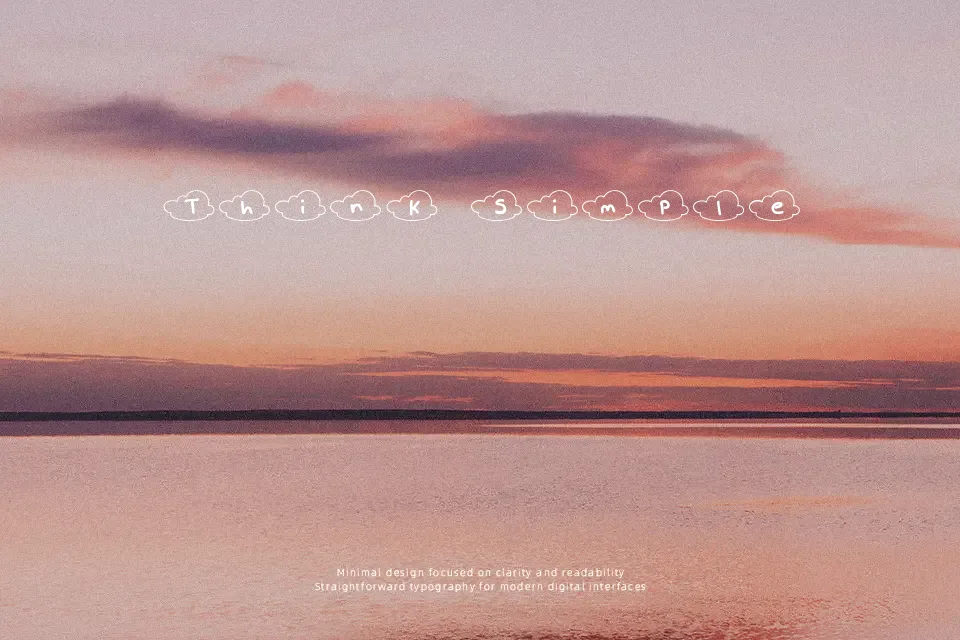 Nubes Font Font Preview for Soft Social Media