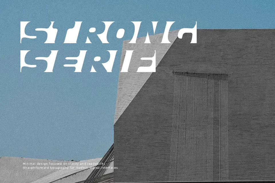 Obliquo Font Font Preview for Dramatic Logo