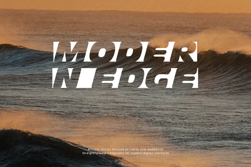 Obliquo Font Font Preview for Futuristic Packaging