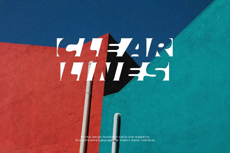 Obliquo Font Geometric Font Preview