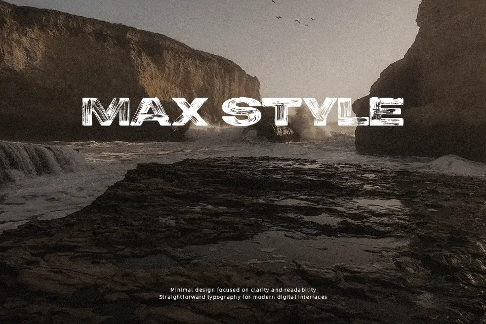 Ocean Grade Font Font Preview for Rough Advertising