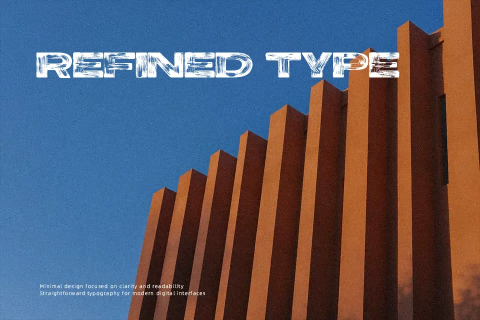 Ocean Grade Font Font Preview for Rough Poster