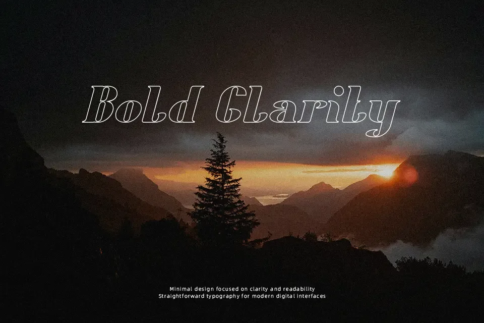 Oceanography Font Display Font Preview for Logo