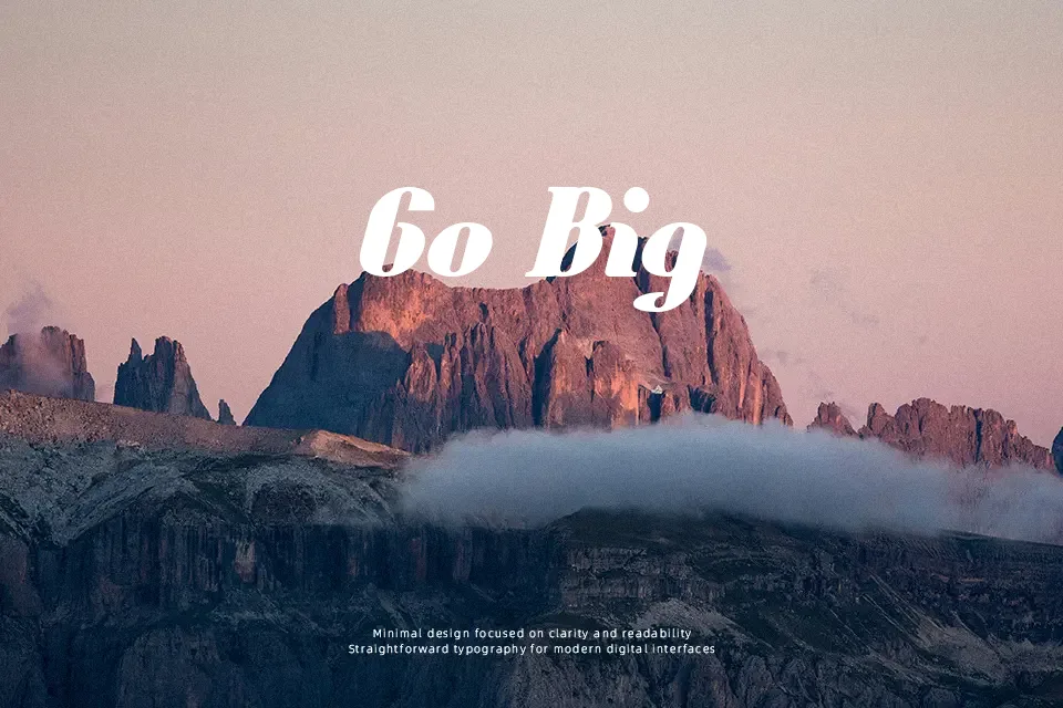 Oceanography Font Font Preview for Bold Poster