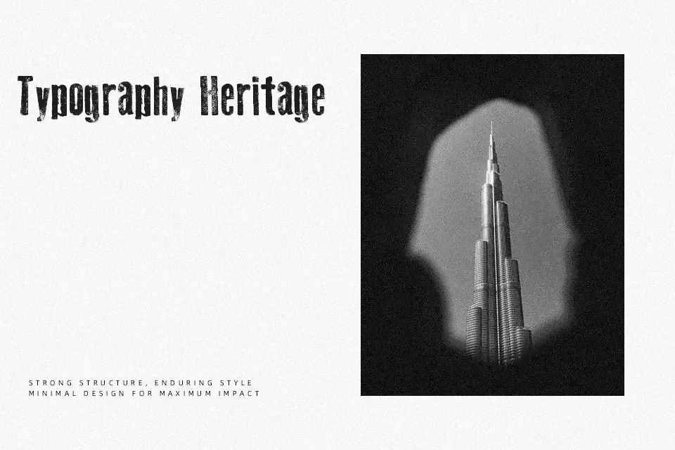 Old Press Font Decorative Font Preview