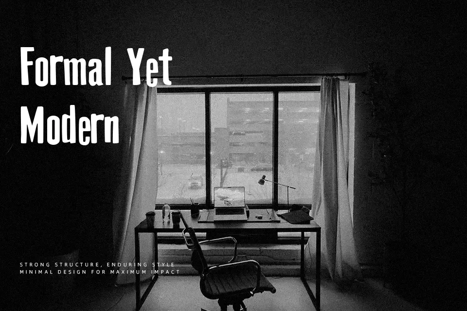 Old Press Original Font Font Preview for Rough Poster