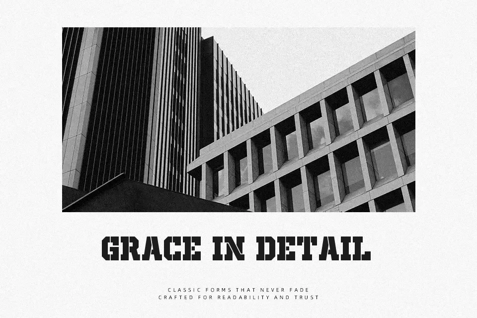 Old School United Stencil Font Font Preview for Masculine Packaging
