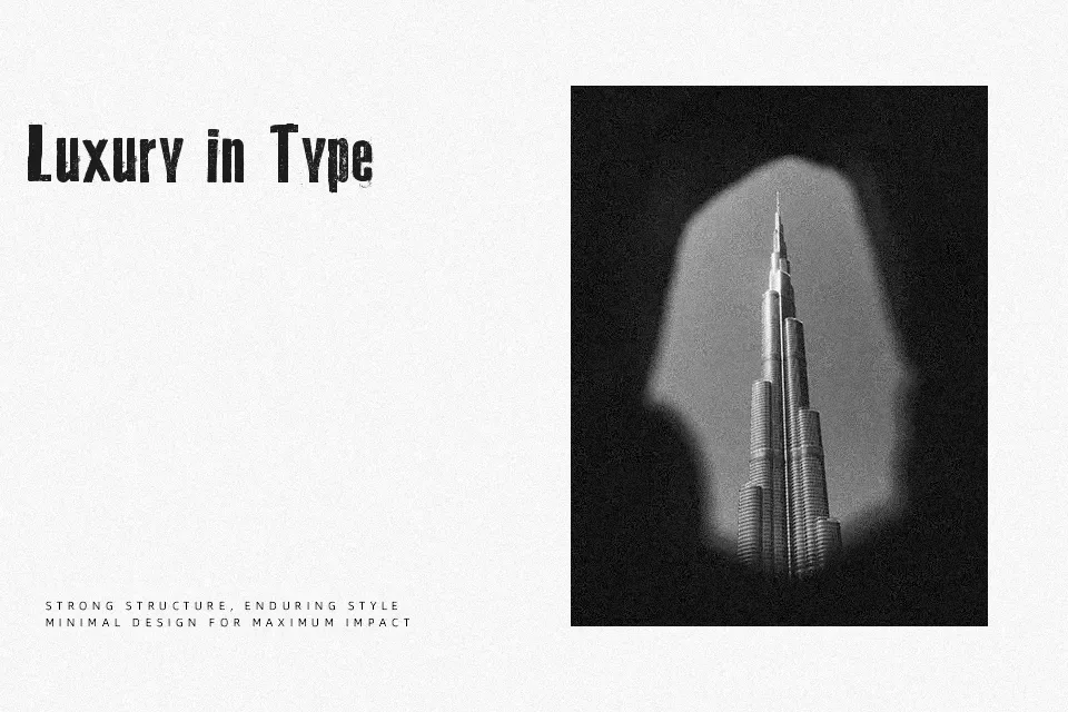Old Typography Font Font Preview for Rough Headline