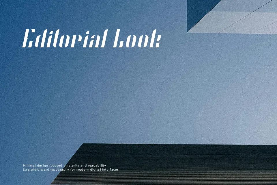 O’Line Font Font Preview for Minimal Poster