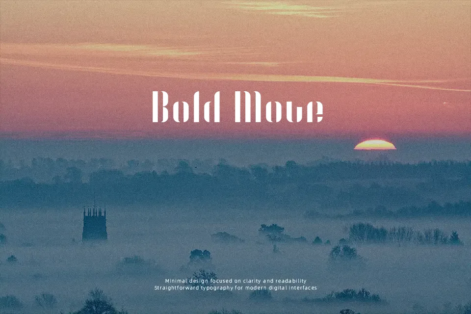 O’Line Font Font Preview for Minimal Mood