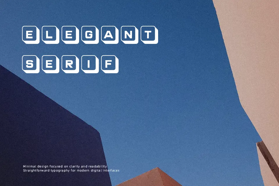 Olivetti Font Geometric Font Preview for Poster