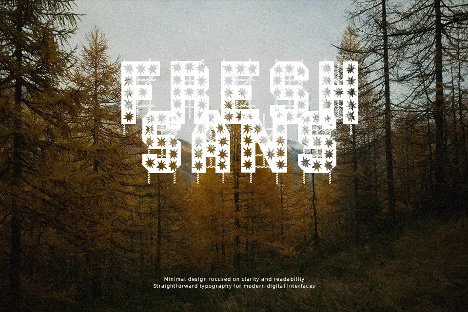On The Tops Lights Font Font Preview for Packaging