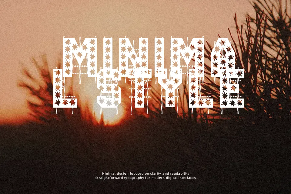 On The Tops Lights Font Font Preview for Poster