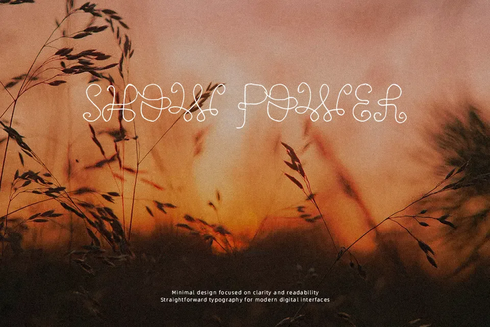 One Wild Line Font Font Preview for Creative Headline