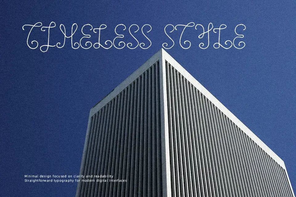 One Wild Line Font Font Preview for Artistic Logo