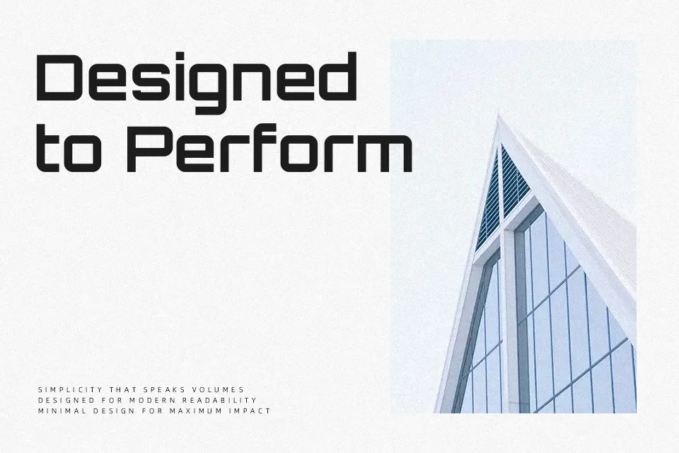 Orbitron Font Font Preview for Dynamic Poster