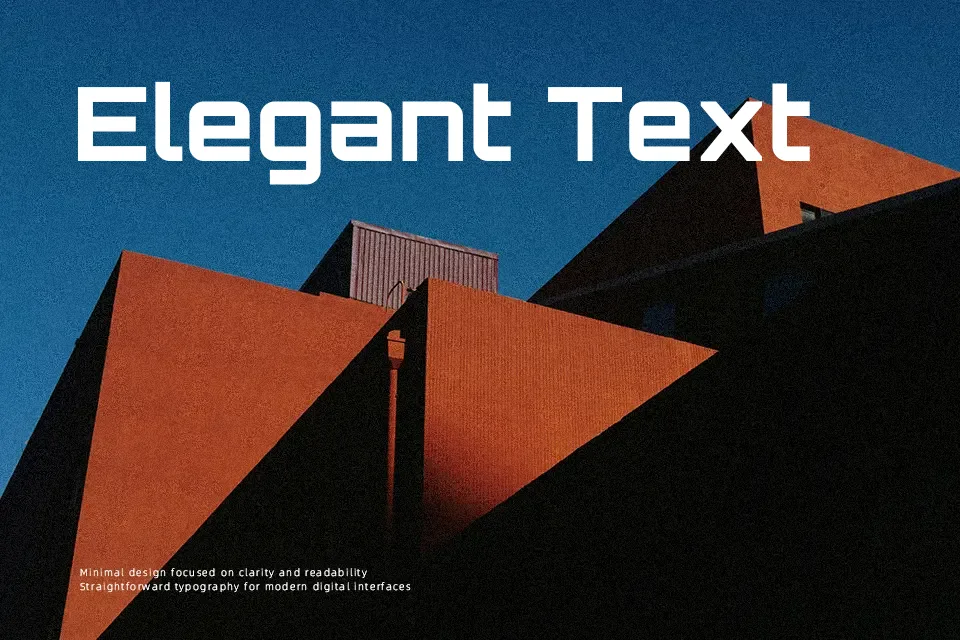 Orbitron Font Font Preview for Tech Website