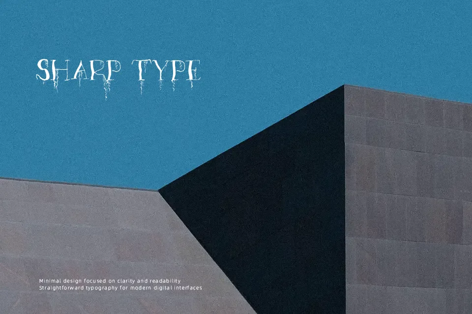Organic Fear Font Font Preview for Dramatic Poster